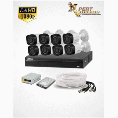 2MP - 8 FHD IP CAMERAS PACKAGE (DAHUA)