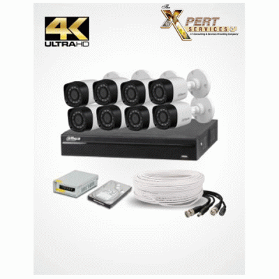 4MP - 8 UHD IP CAMERAS PACKAGE (DAHUA)