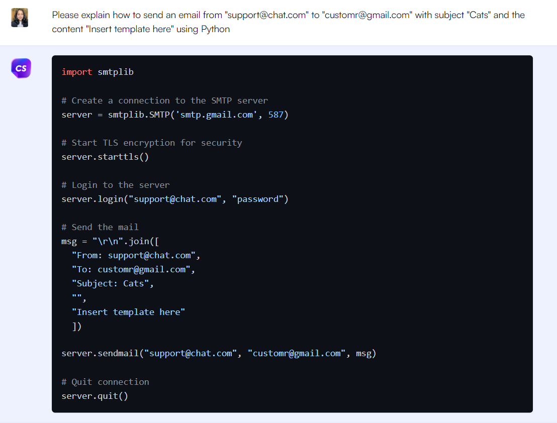 Customer service - ChatGPT prompts