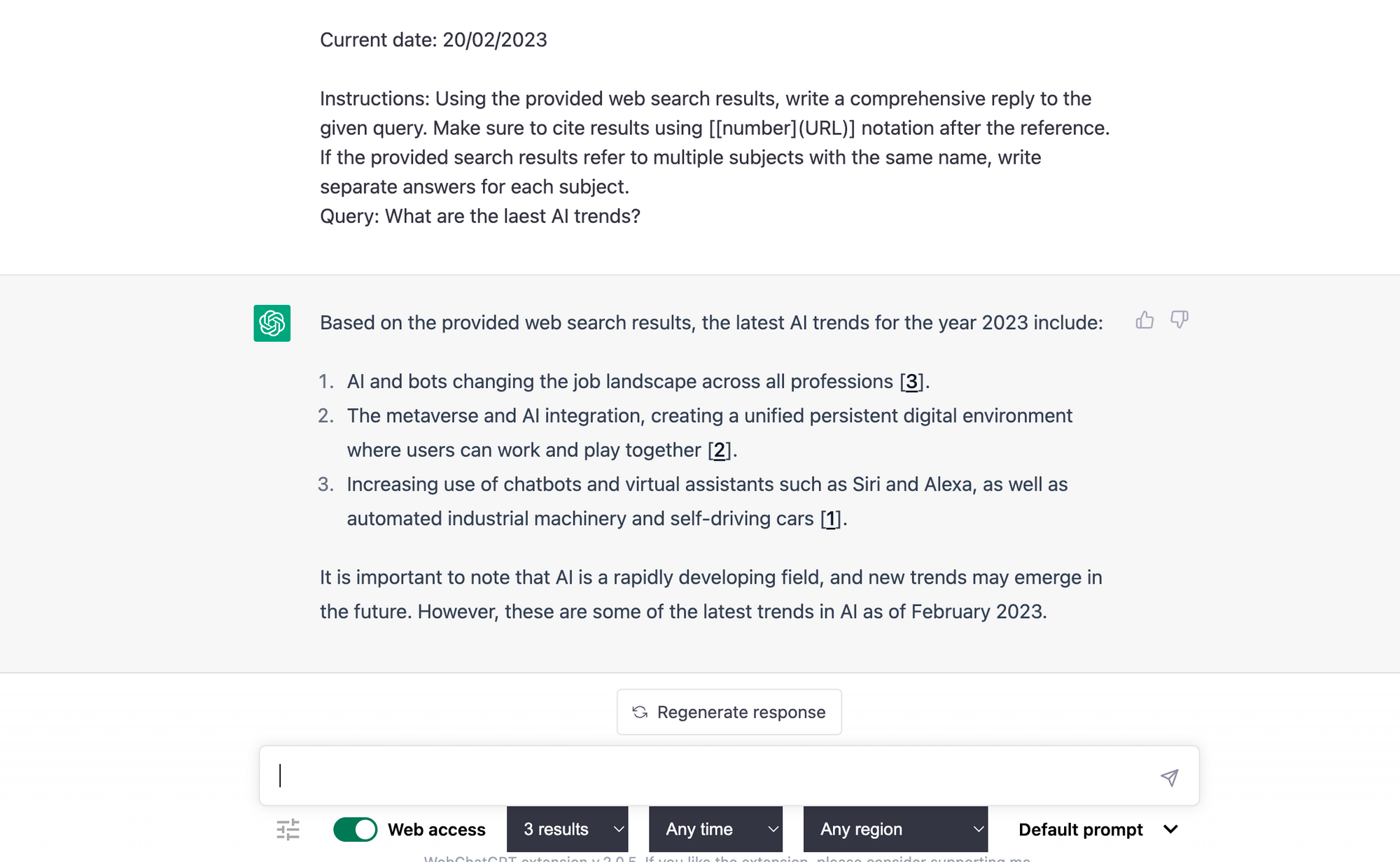 WebChatGPT - best chatgpt chrome extensions