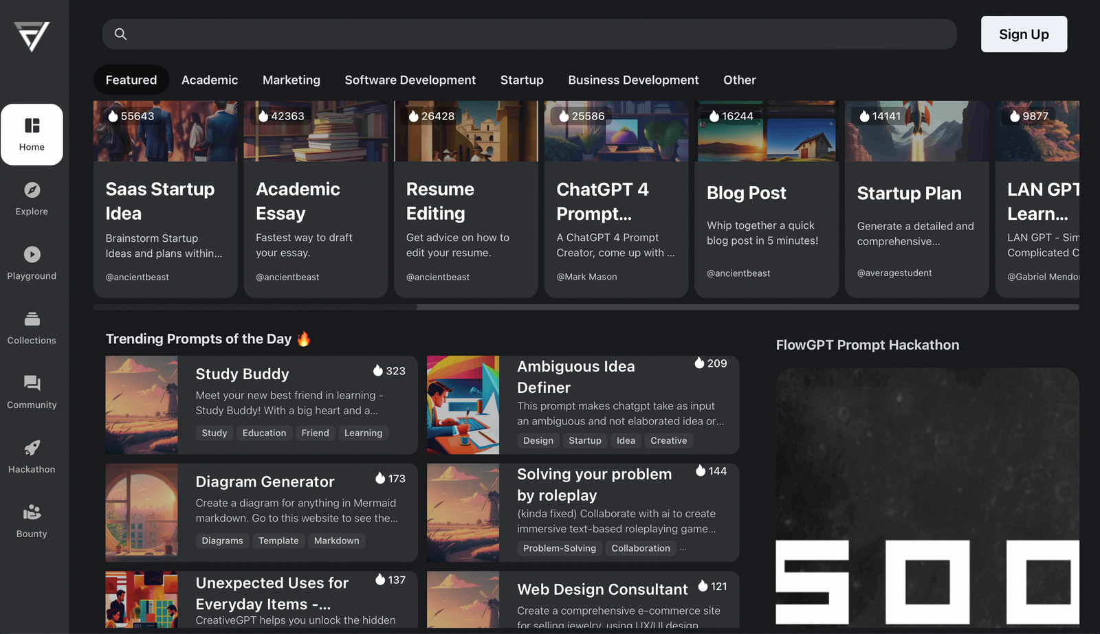 FlowGPT - PromptBase alternatives