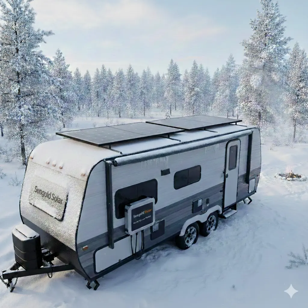 Solar panel aging at -40°C