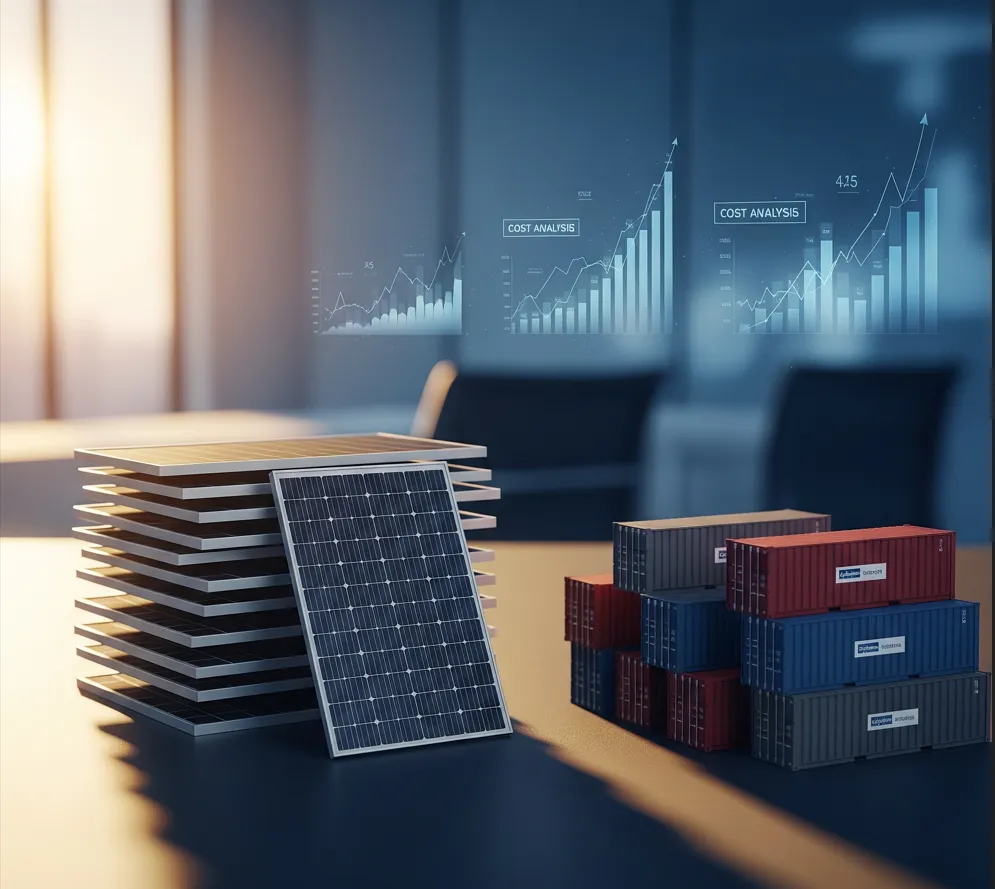 Solar panel sourcing cost