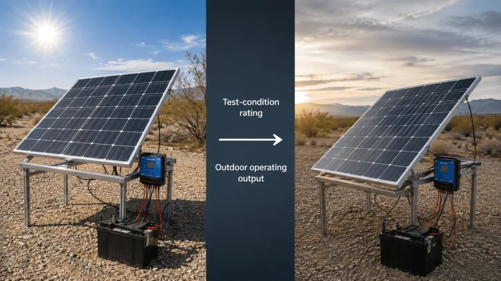 Rated Wattage vs Real-World Solar Output